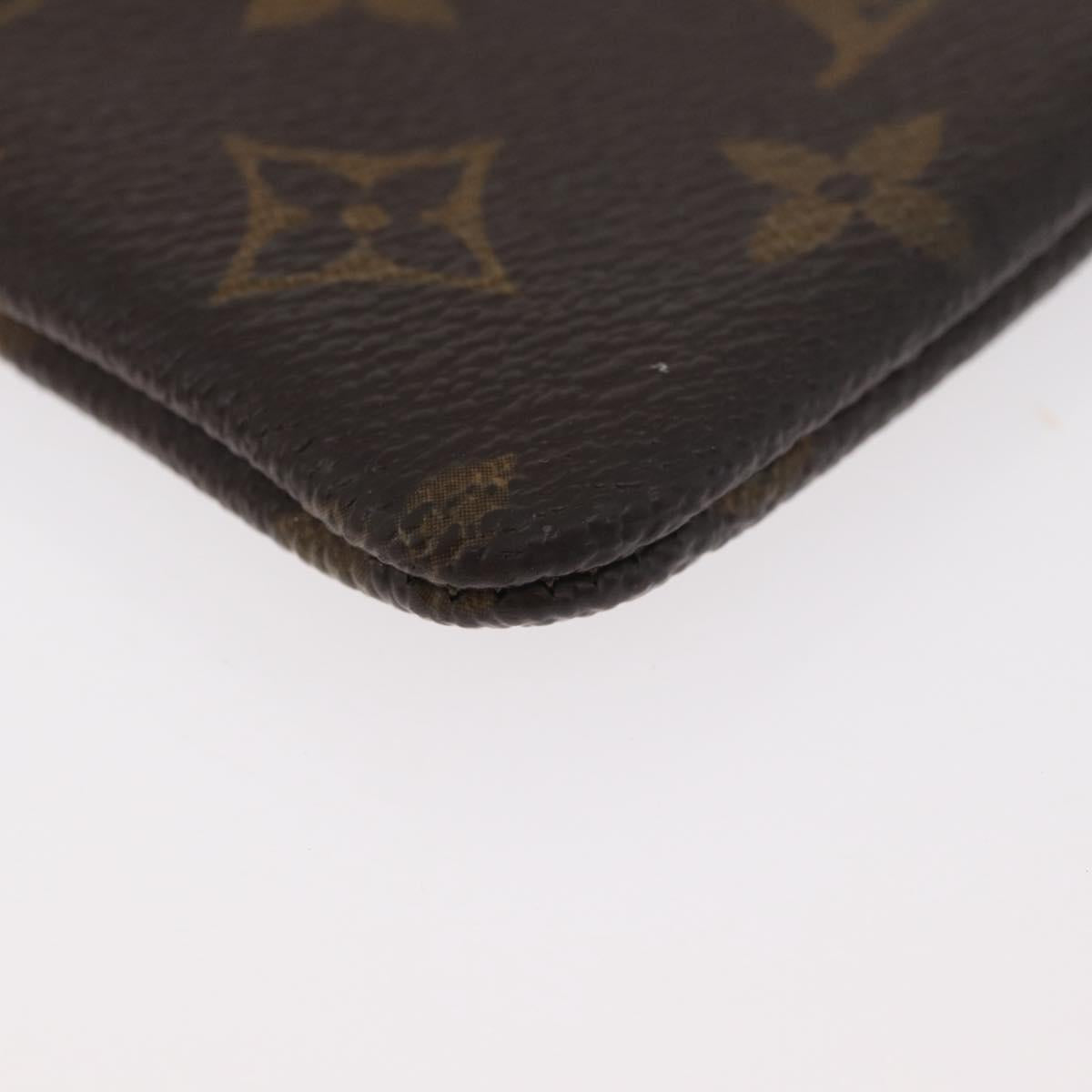LOUIS VUITTON Monogram Pochette Cles Coin Purse M62650 LV Auth 178975
