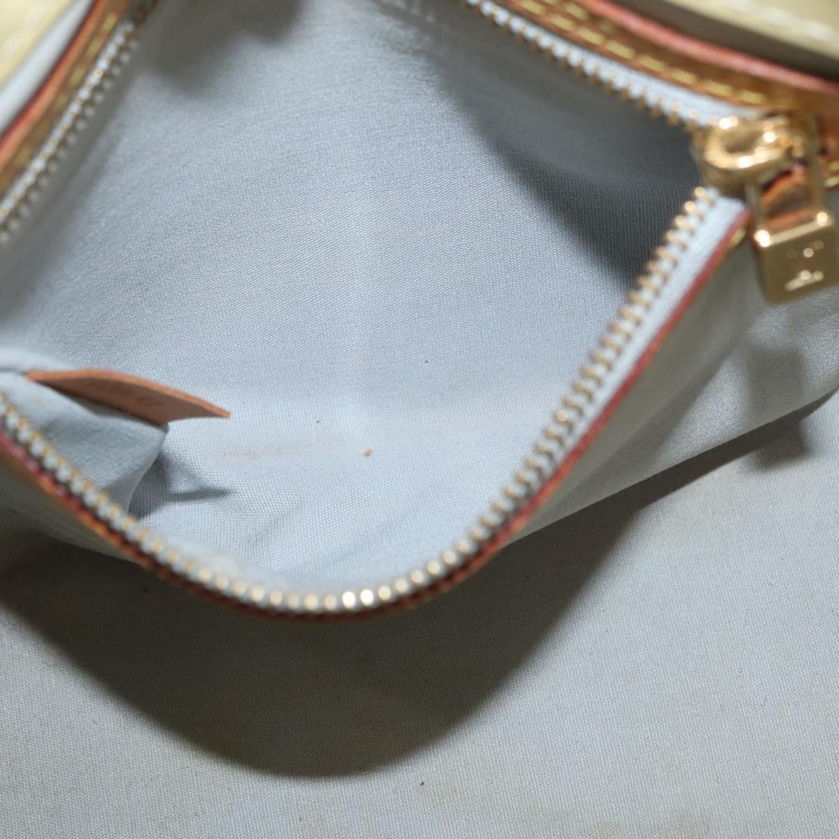 LOUIS VUITTON Monogram Vernis Reade PM Hand Bag Perle M91336 LV Auth 178983