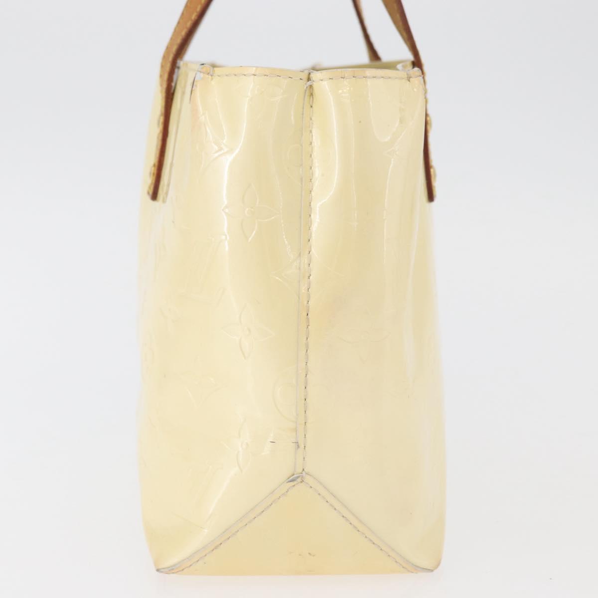 LOUIS VUITTON Monogram Vernis Reade PM Hand Bag Perle M91336 LV Auth 178983