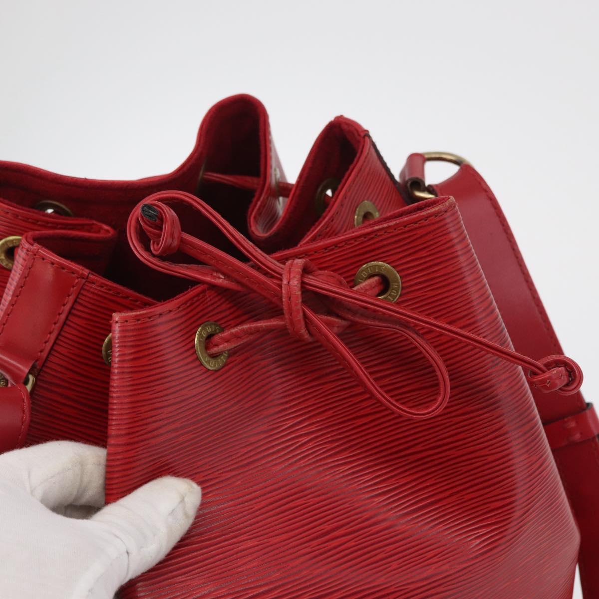 LOUIS VUITTON Epi Noe Shoulder Bag Red M44007 LV Auth 178986A