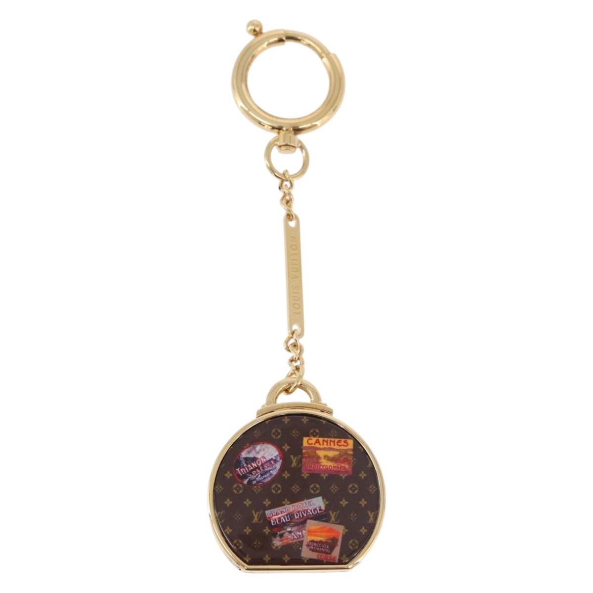 LOUIS VUITTON Porte Cles Boite Chapeau Key Holder metal Gold M62230 Auth 178996M