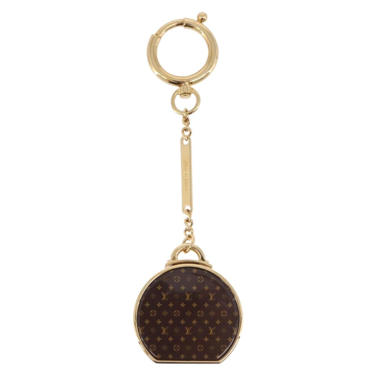 LOUIS VUITTON Porte Cles Boite Chapeau Key Holder metal Gold M62230 Auth 178996M