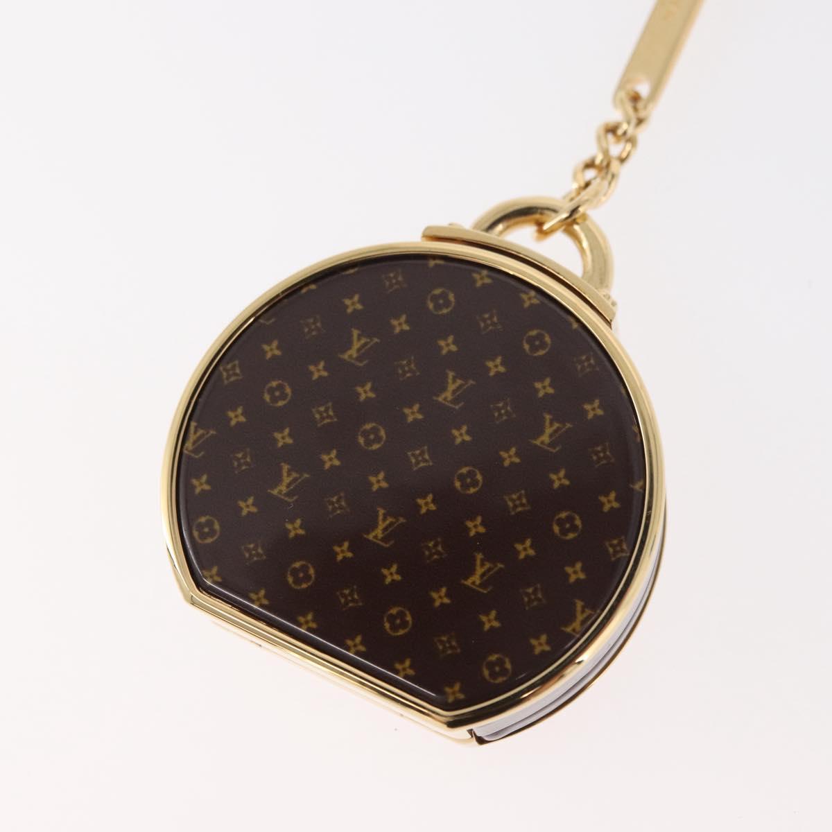 LOUIS VUITTON Porte Cles Boite Chapeau Key Holder metal Gold M62230 Auth 178996M