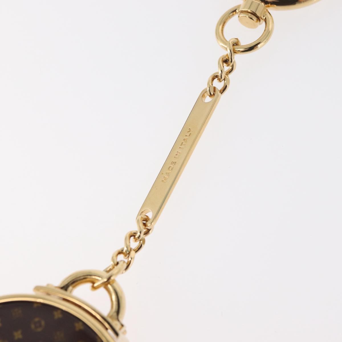 LOUIS VUITTON Porte Cles Boite Chapeau Key Holder metal Gold M62230 Auth 178996M