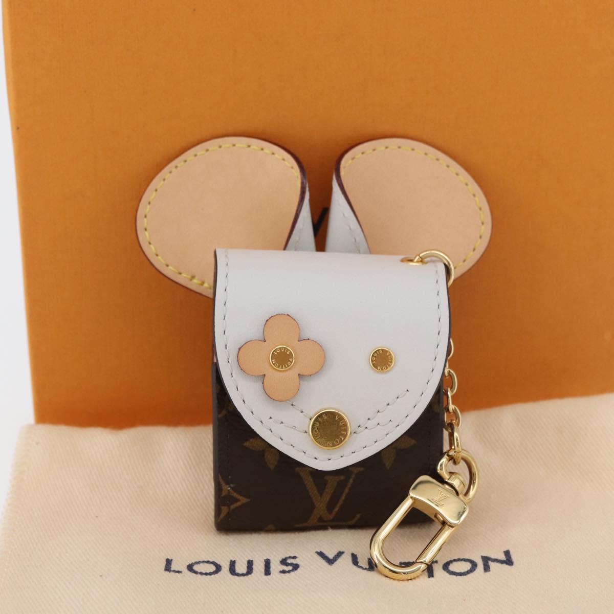 LOUIS VUITTON Monogram Etui Earphone Mouse Earphone Case GI0447 LV Auth 178997M