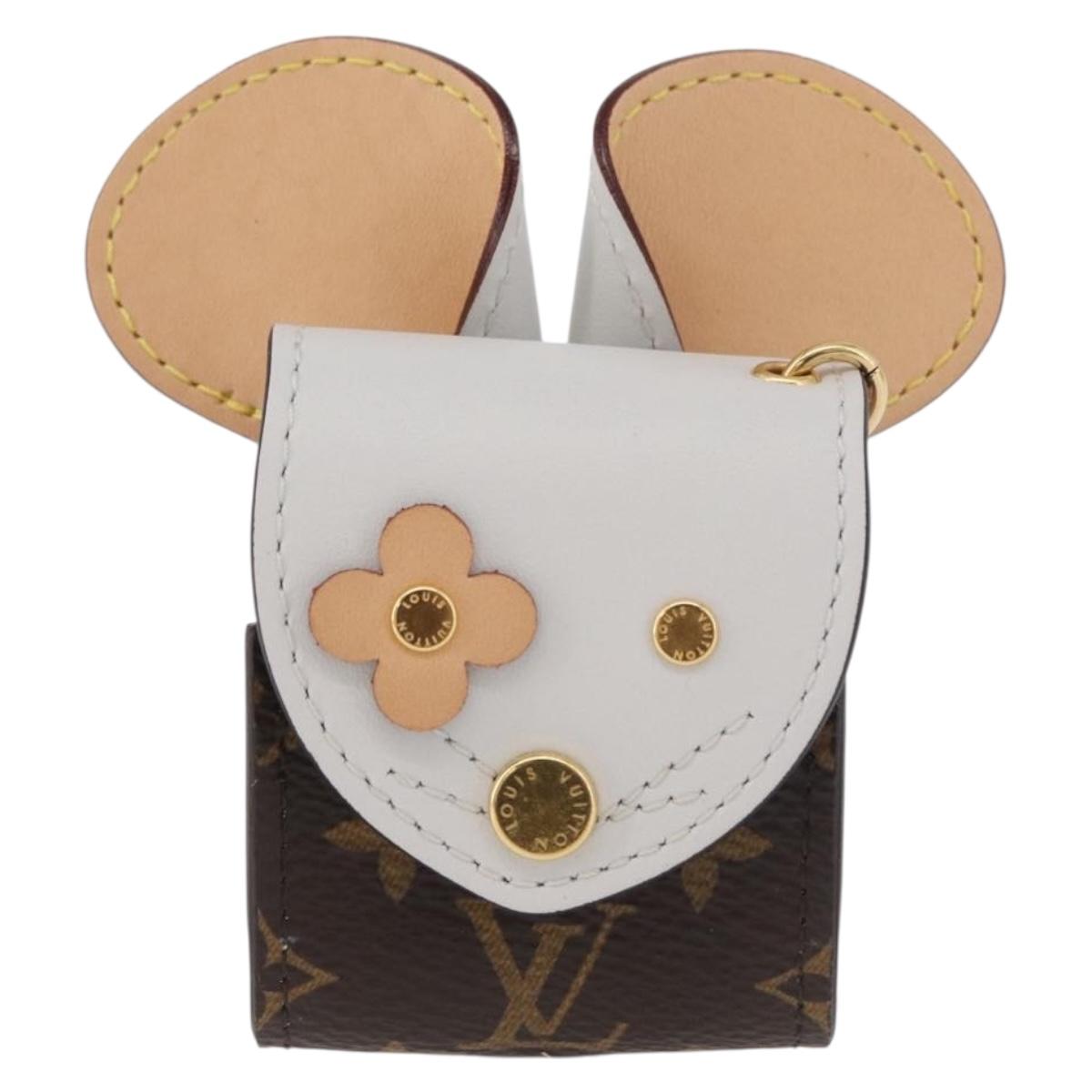 LOUIS VUITTON Monogram Etui Earphone Mouse Earphone Case GI0447 LV Auth 178997M