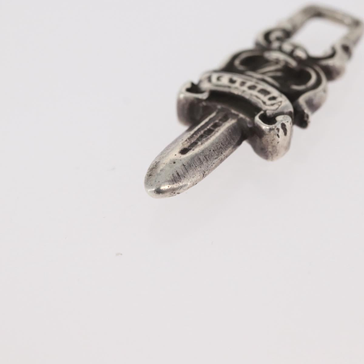 Chrome Hearts Dagger Charm Pendant Top Ag925 Silver Auth 178999M