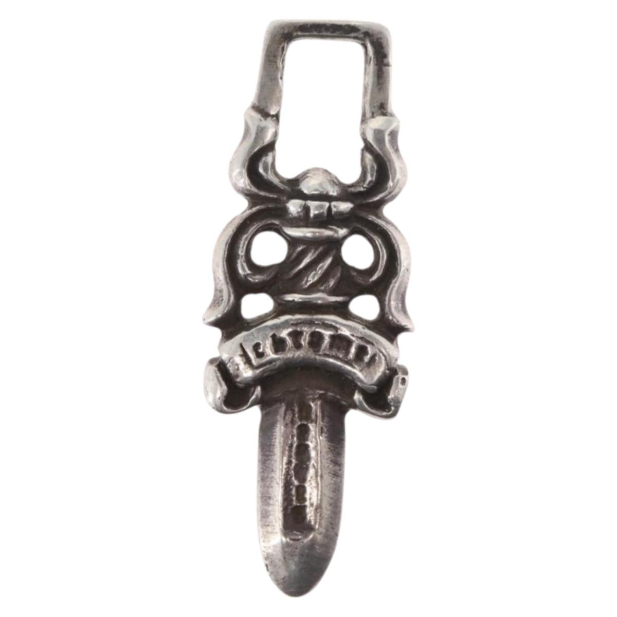 Chrome Hearts Dagger Charm Pendant Top Ag925 Silver Auth 178999M