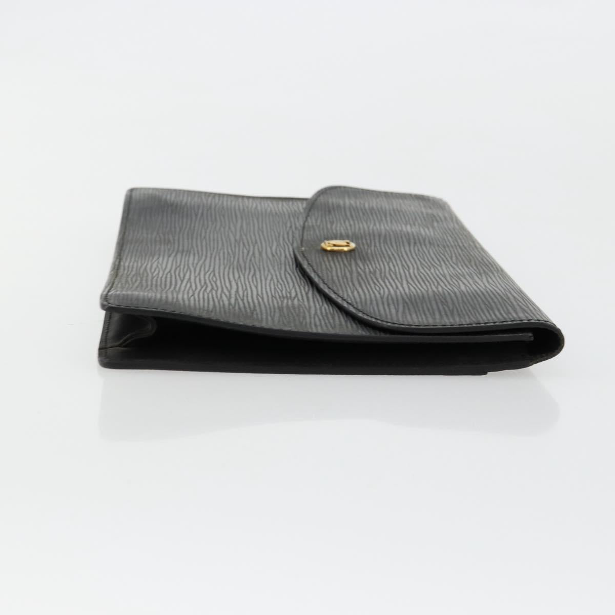 LOUIS VUITTON Epi Montaigne 27 Clutch Bag Black M52652 LV Auth 179016