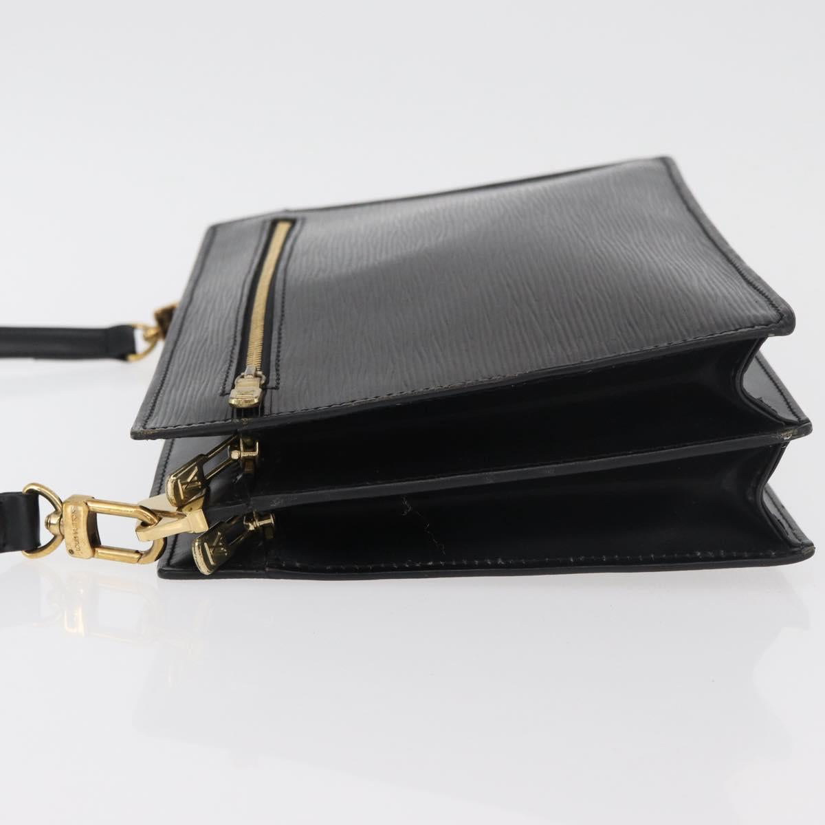 LOUIS VUITTON Epi Angian Shoulder Bag 2way Black M52112 LV Auth 179017