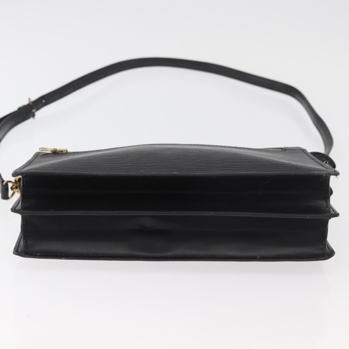 LOUIS VUITTON Epi Angian Shoulder Bag 2way Black M52112 LV Auth 179017