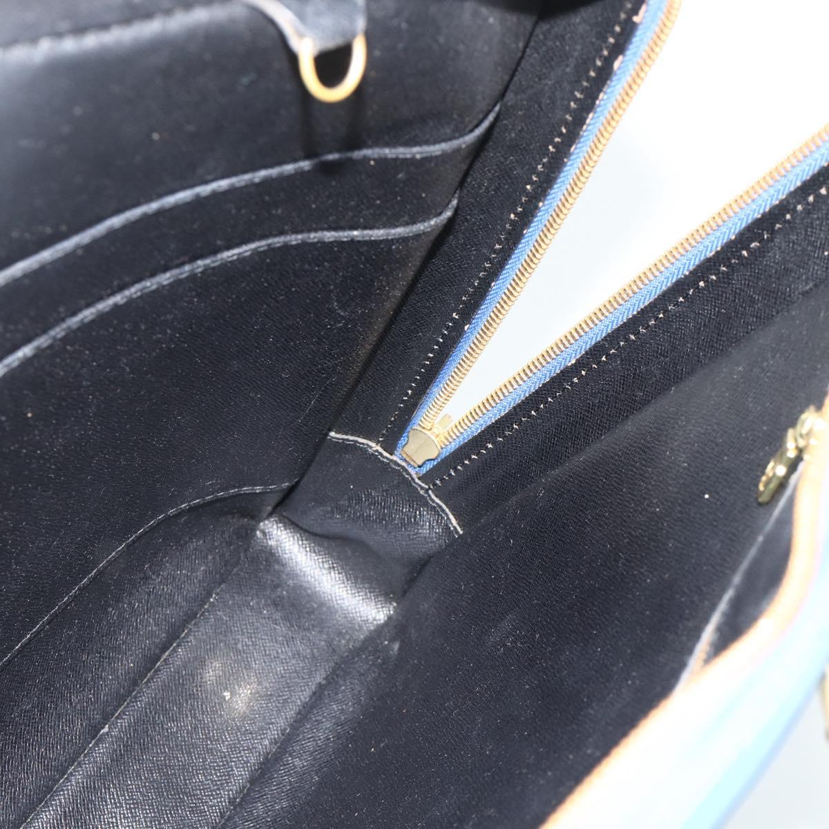 LOUIS VUITTON Epi Porte Documents Voyage Business Bag Blue M41144 LV Auth 179019