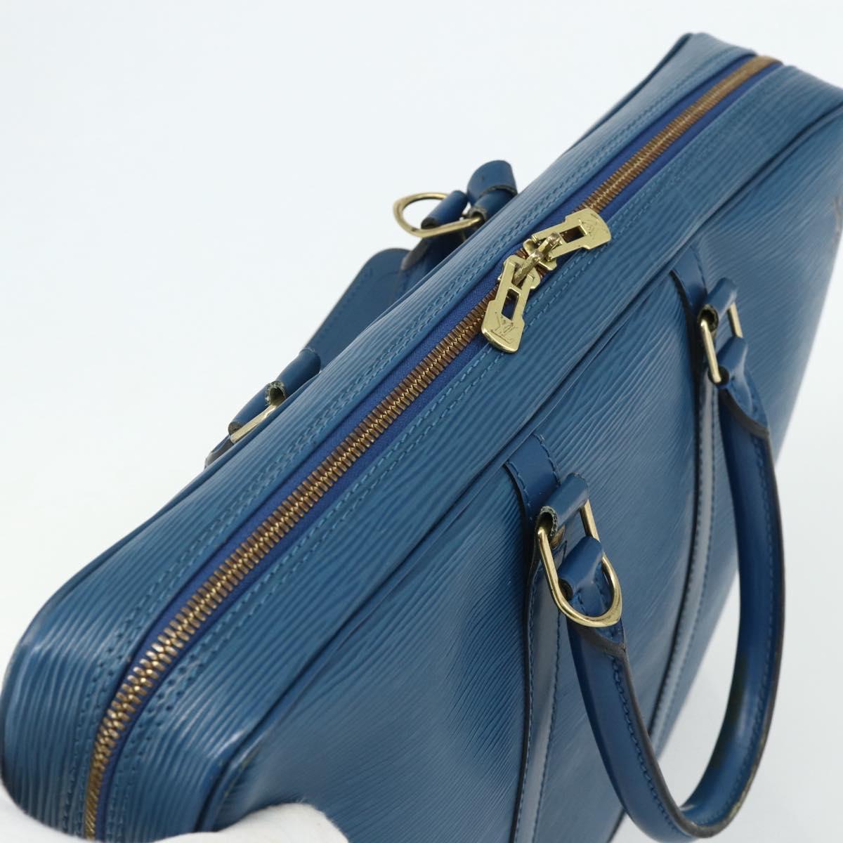 LOUIS VUITTON Epi Porte Documents Voyage Business Bag Blue M41144 LV Auth 179019