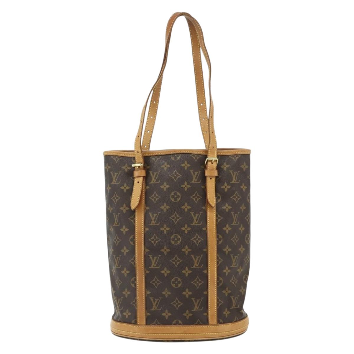 LOUIS VUITTON Monogram Bucket GM Shoulder Bag M42236 LV Auth 179022