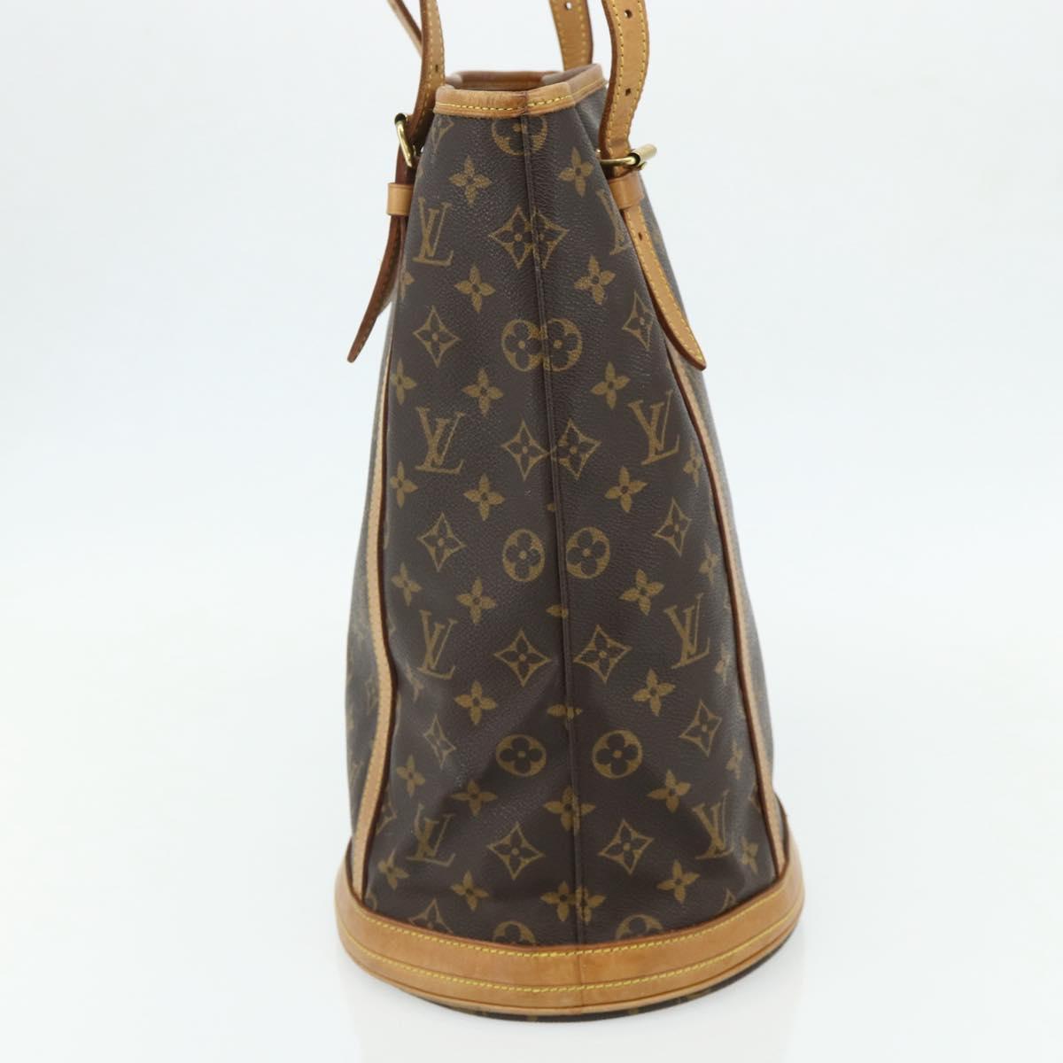 LOUIS VUITTON Monogram Bucket GM Shoulder Bag M42236 LV Auth 179022