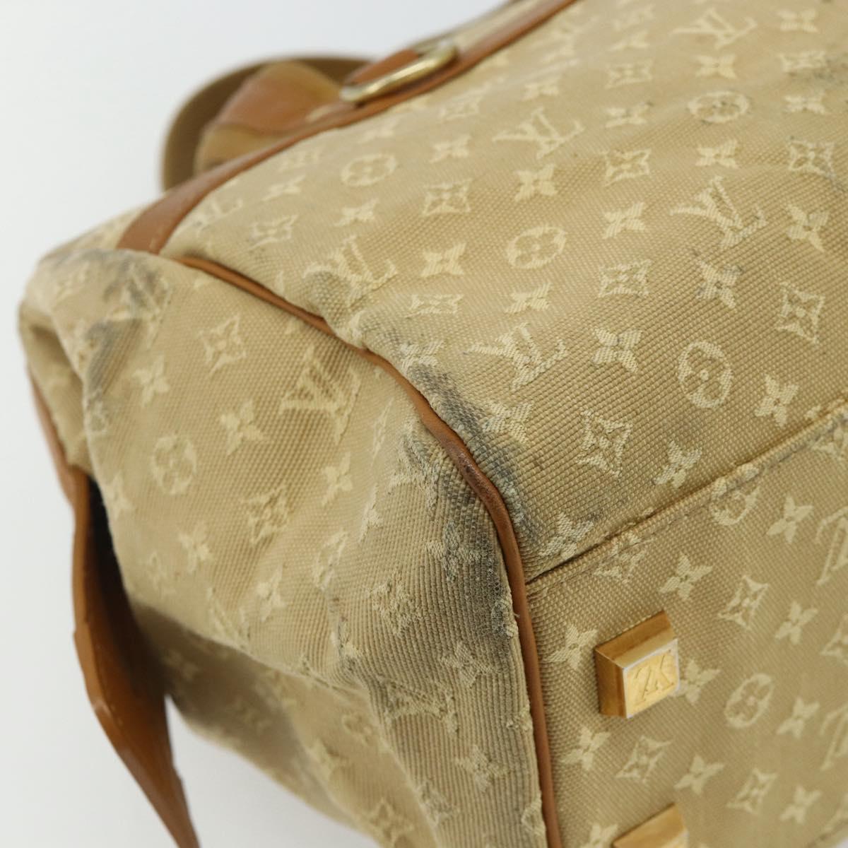 LOUIS VUITTON Monogram Mini Josephine GM Hand Bag Beige M92310 LV Auth 179024