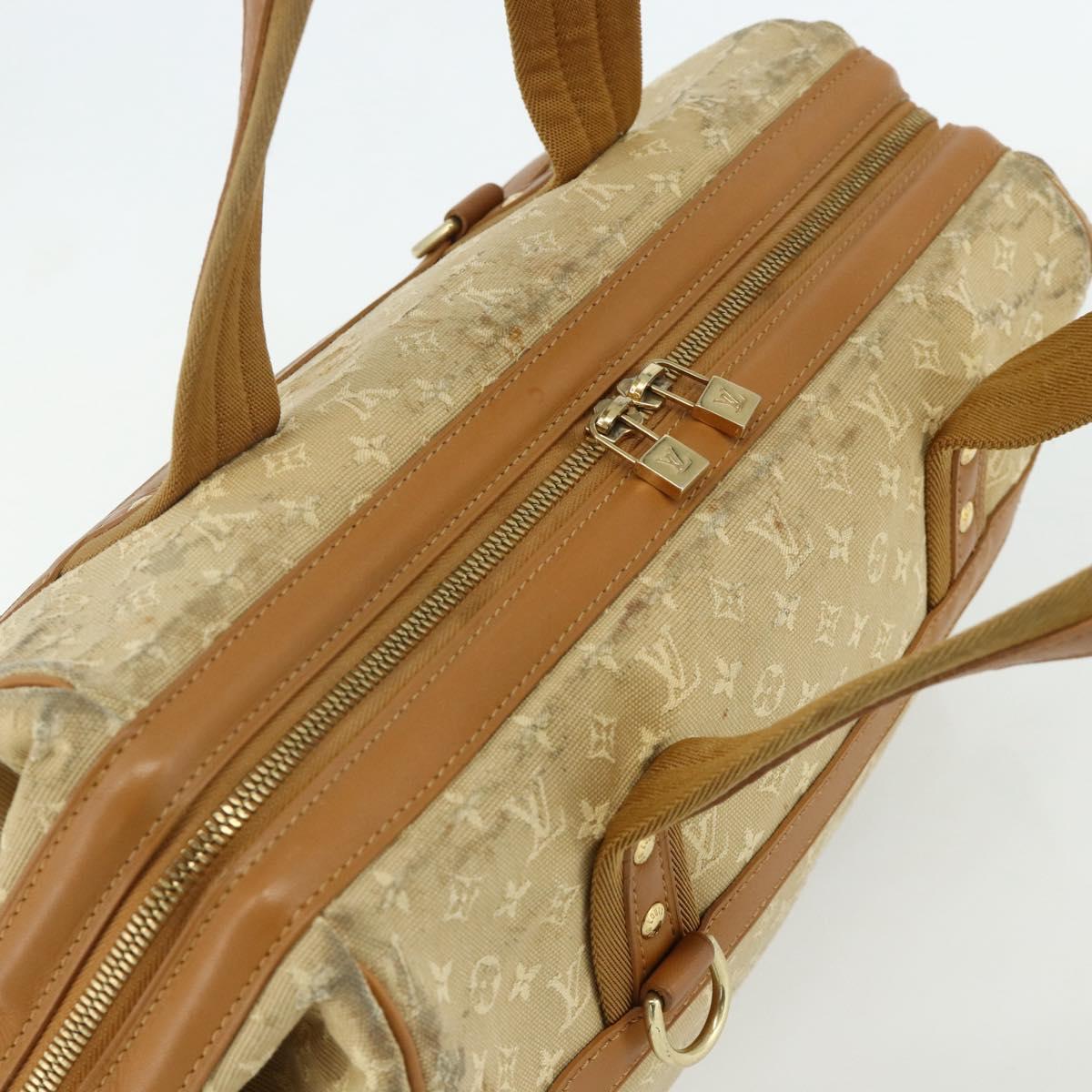 LOUIS VUITTON Monogram Mini Josephine GM Hand Bag Beige M92310 LV Auth 179024