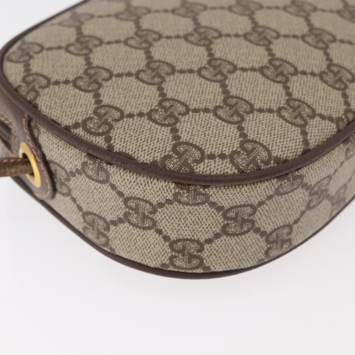 GUCCI GG Supreme Web Sherry Line Bag PVC Outlet 007 754 6112 4030 Auth 179036
