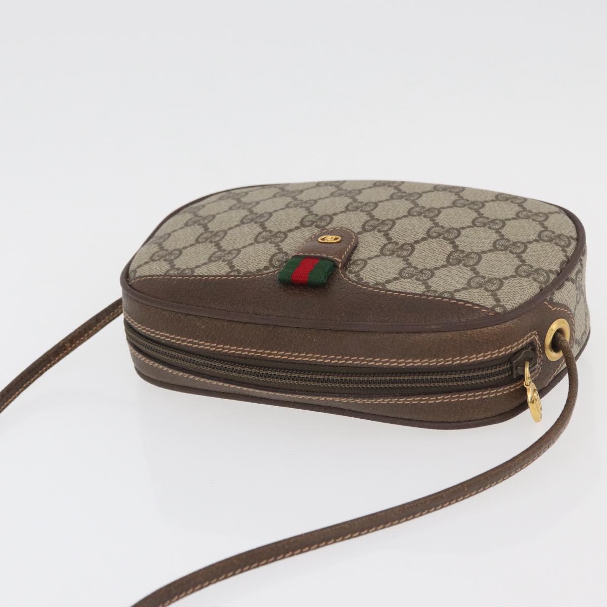 GUCCI GG Supreme Web Sherry Line Bag PVC Outlet 007 754 6112 4030 Auth 179036