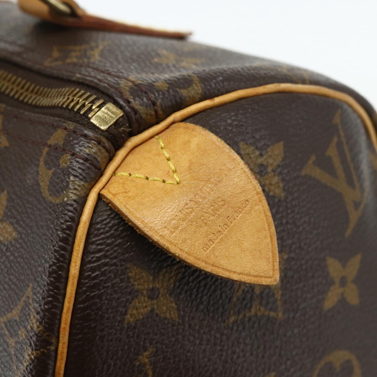 LOUIS VUITTON Monogram Speedy 25 Hand Bag M41528 LV Auth 179068