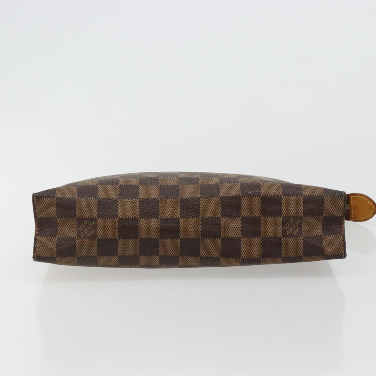 LOUIS VUITTON Damier Ebene Poche Toilette 26 Pouch N47543 LV Auth 179094