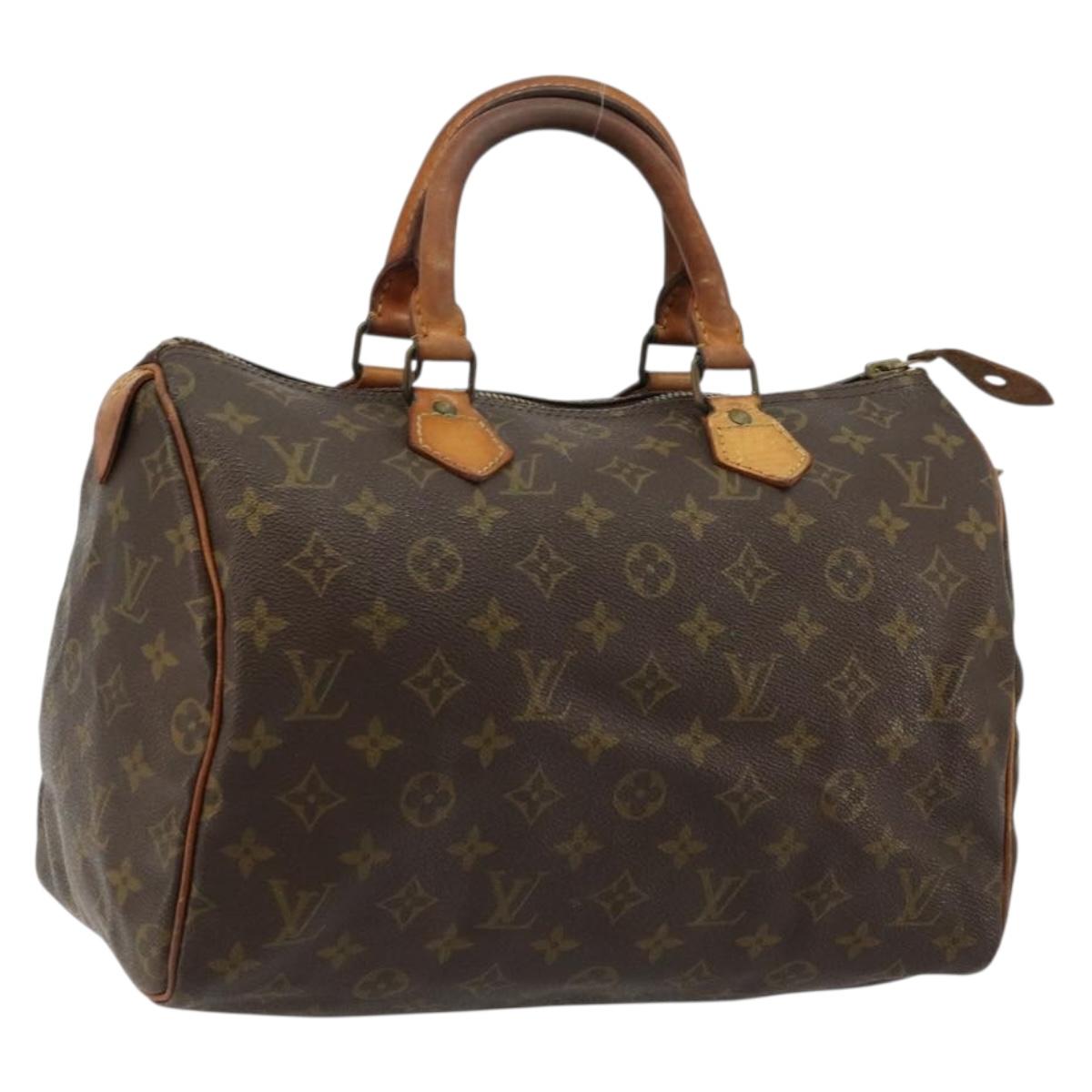 LOUIS VUITTON Monogram Speedy 30 Hand Bag M41526 LV Auth 179095