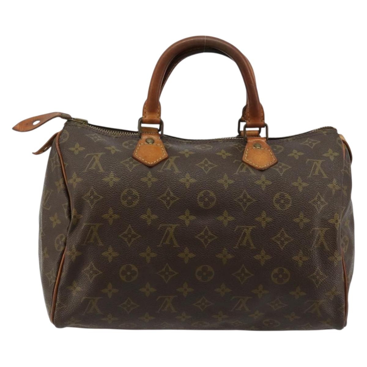 LOUIS VUITTON Monogram Speedy 30 Hand Bag M41526 LV Auth 179095