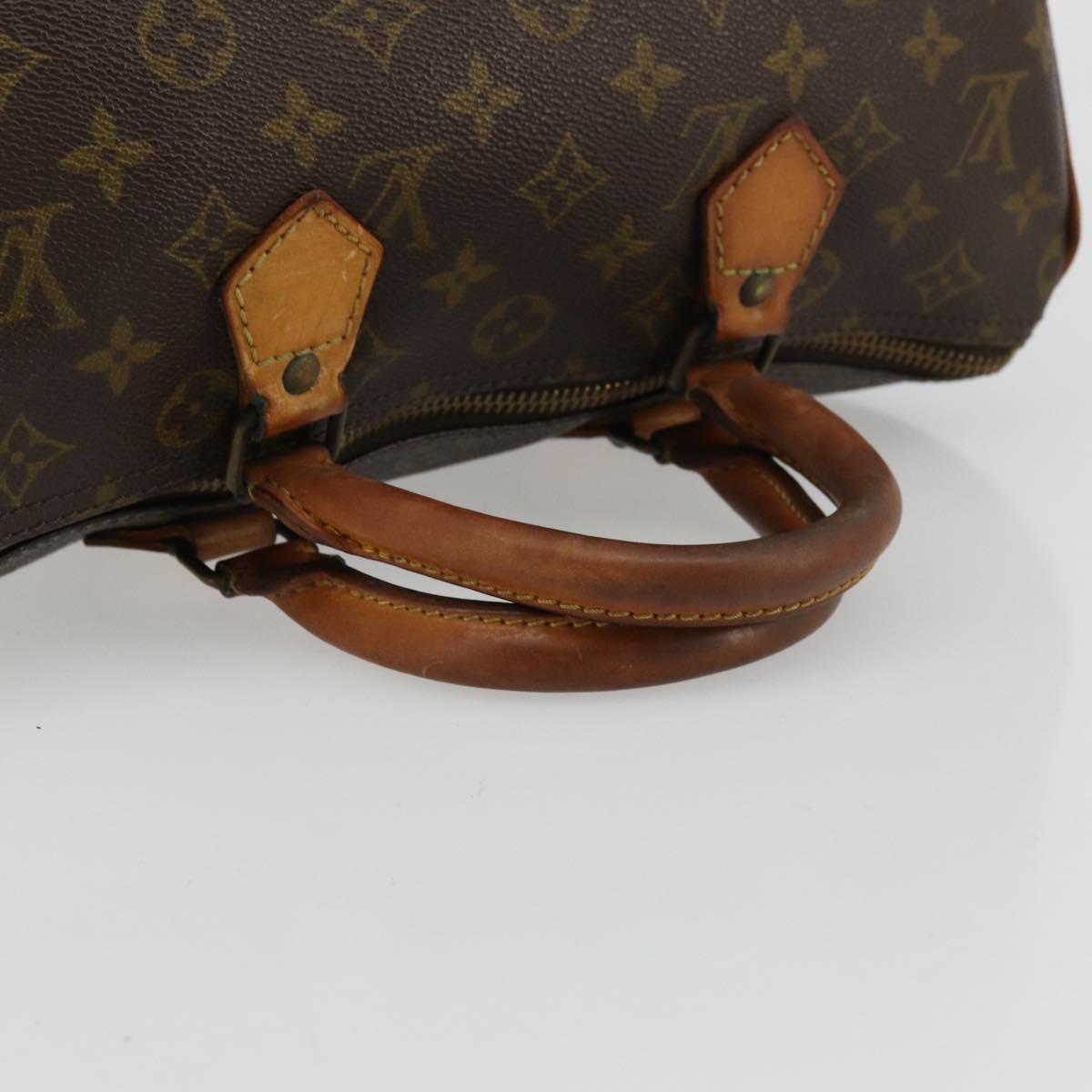 LOUIS VUITTON Monogram Speedy 30 Hand Bag M41526 LV Auth 179095
