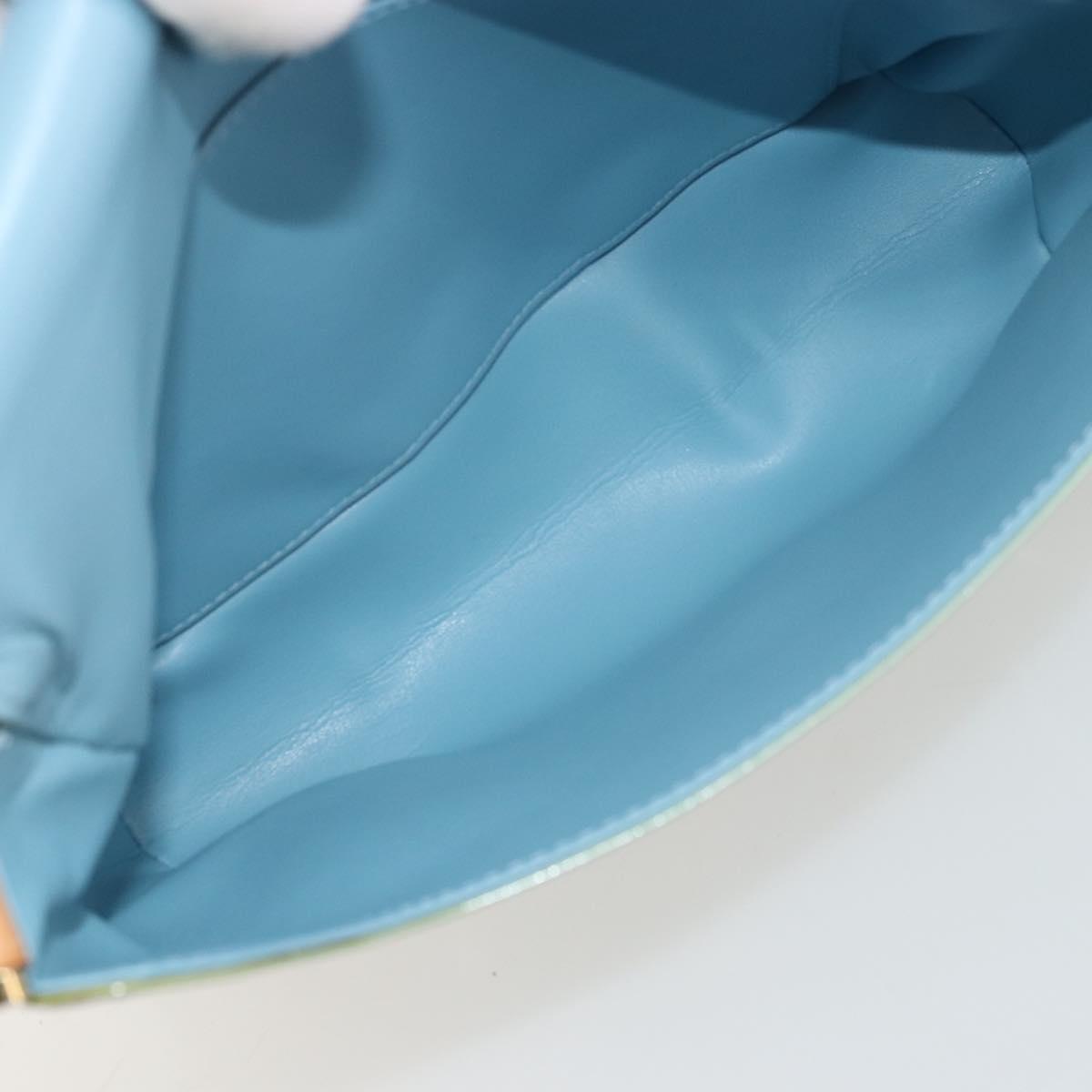 LOUIS VUITTON Monogram Vernis Thompson Street Bag Baby Blue M91009 Auth 179097