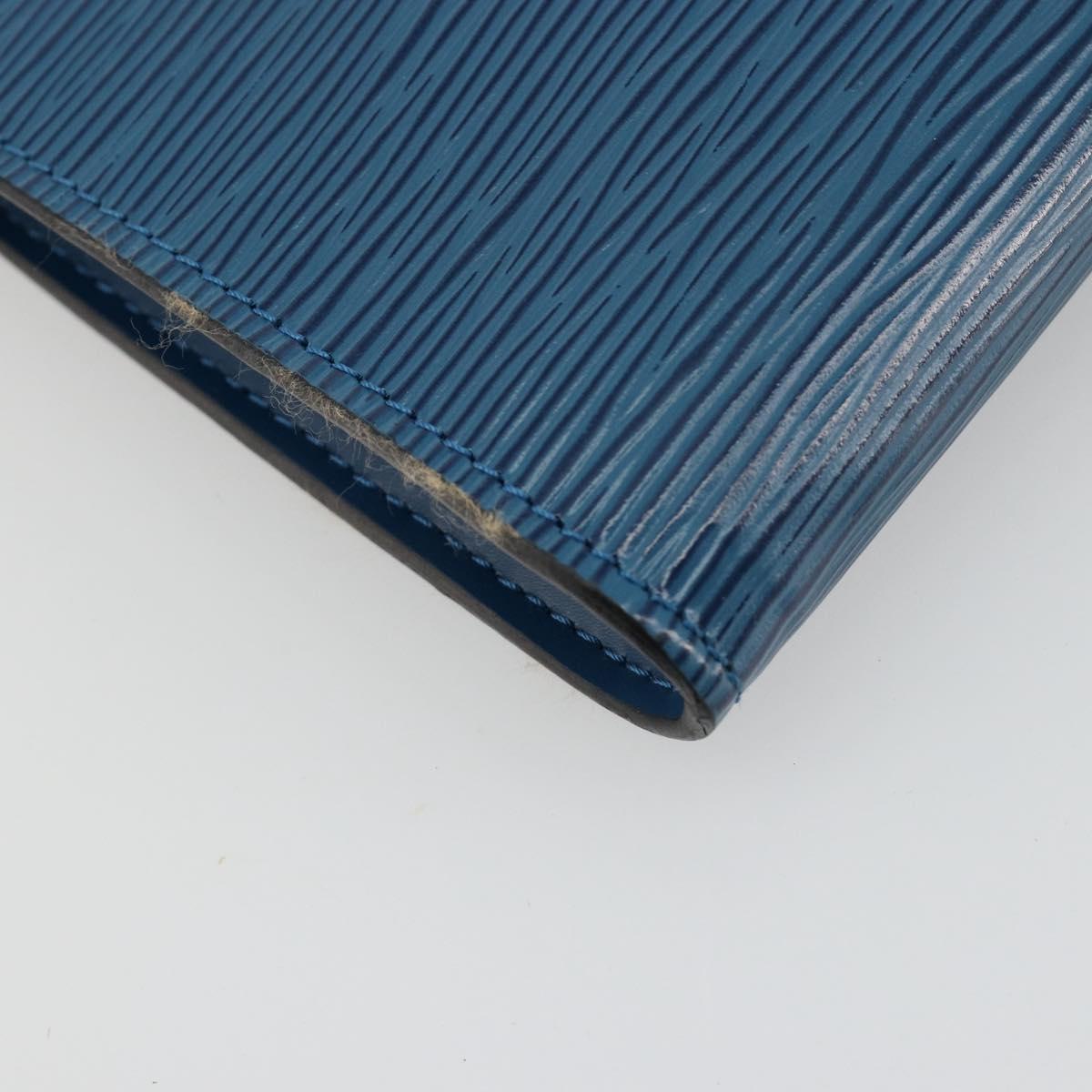 LOUIS VUITTON Epi Pochette Accessoires Pouch Blue M52985 LV Auth 179106A