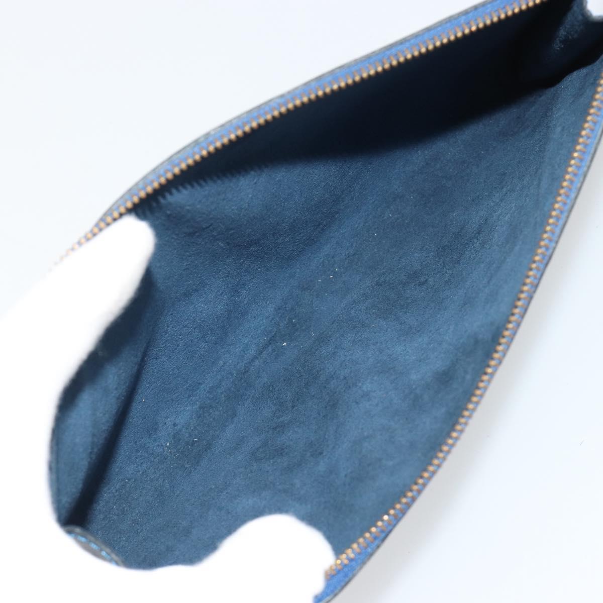 LOUIS VUITTON Epi Pochette Accessoires Pouch Blue M52985 LV Auth 179106A