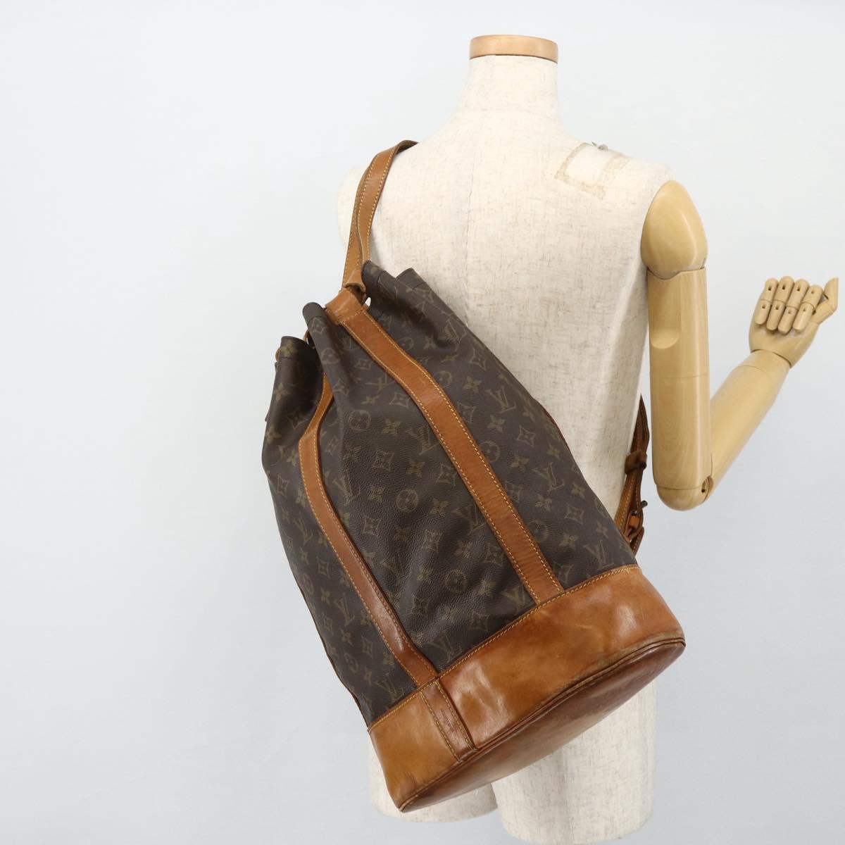 LOUIS VUITTON Monogram Randonnee GM Shoulder Bag M42244 LV Auth 179108