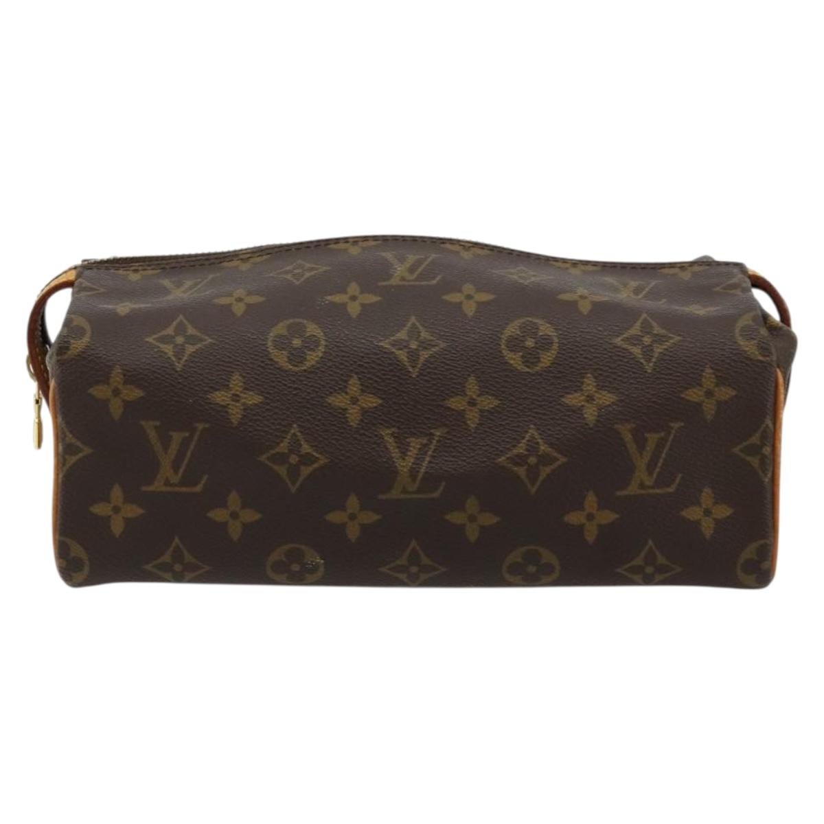 LOUIS VUITTON Monogram Trousse Patte Pression Cosmetic Pouch M47636 Auth 179109