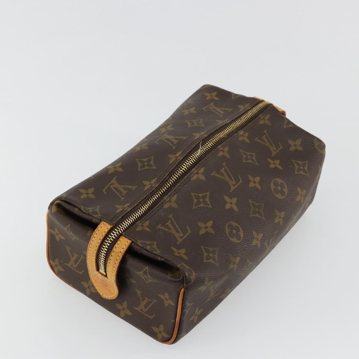 LOUIS VUITTON Monogram Trousse Patte Pression Cosmetic Pouch M47636 Auth 179109