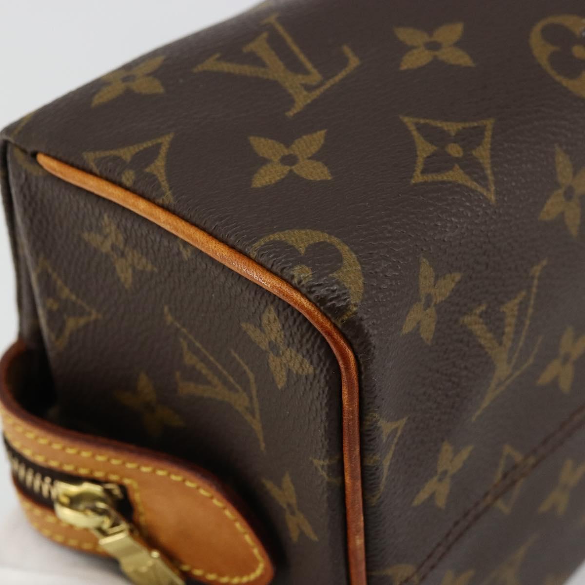 LOUIS VUITTON Monogram Trousse Patte Pression Cosmetic Pouch M47636 Auth 179109