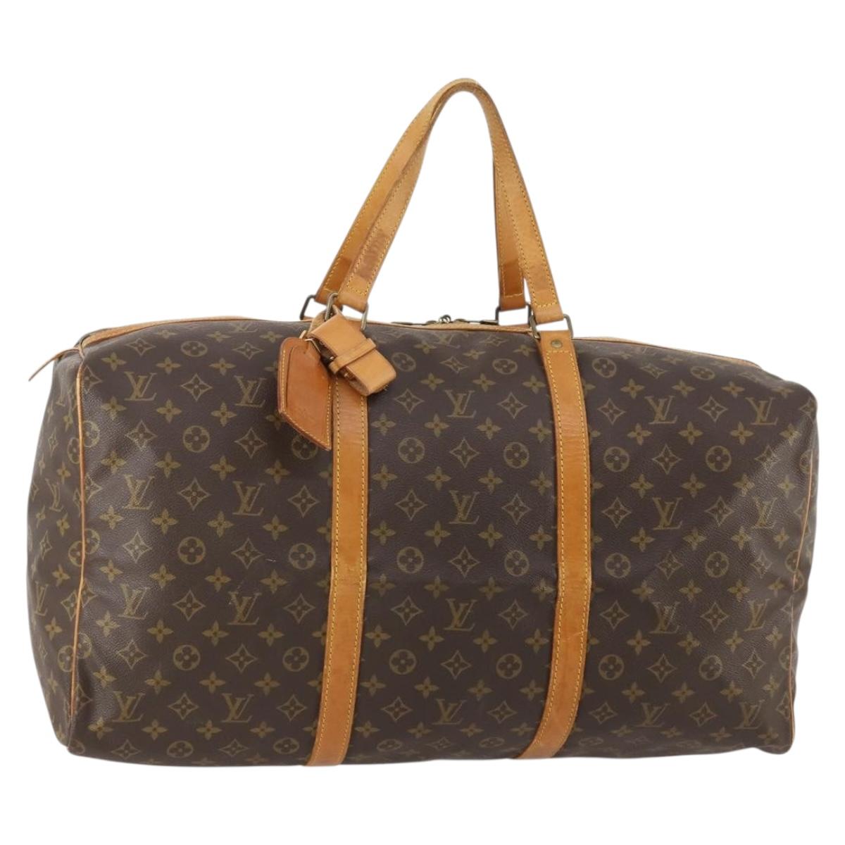LOUIS VUITTON Monogram Sac Souple 55 Boston Bag M41622 LV Auth 179110
