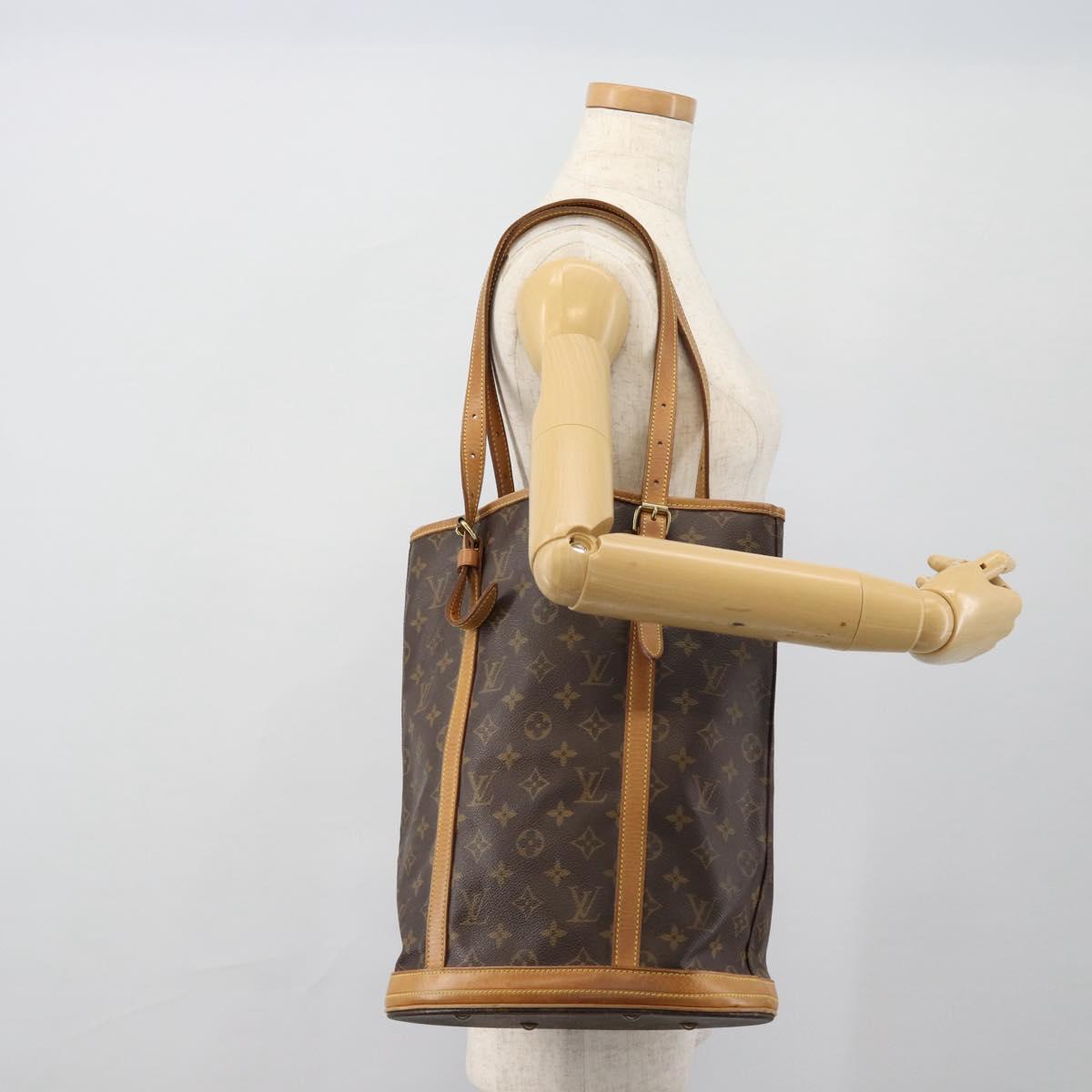 LOUIS VUITTON Monogram Bucket GM Shoulder Bag M42236 LV Auth 179124