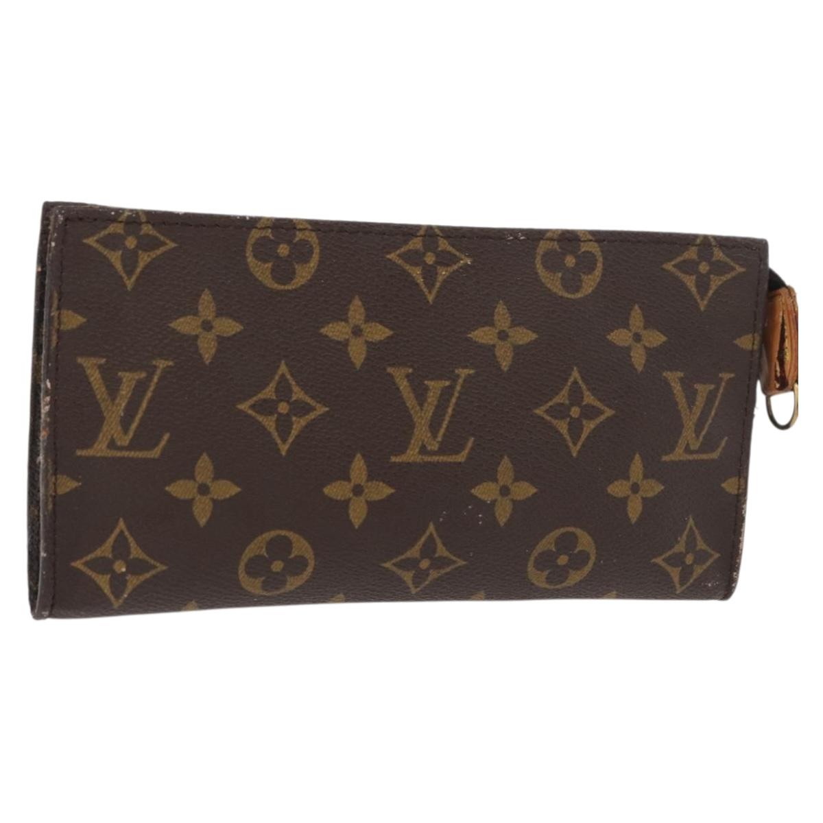 LOUIS VUITTON Monogram Bucket GM Accessory Pouch LV Auth 179129