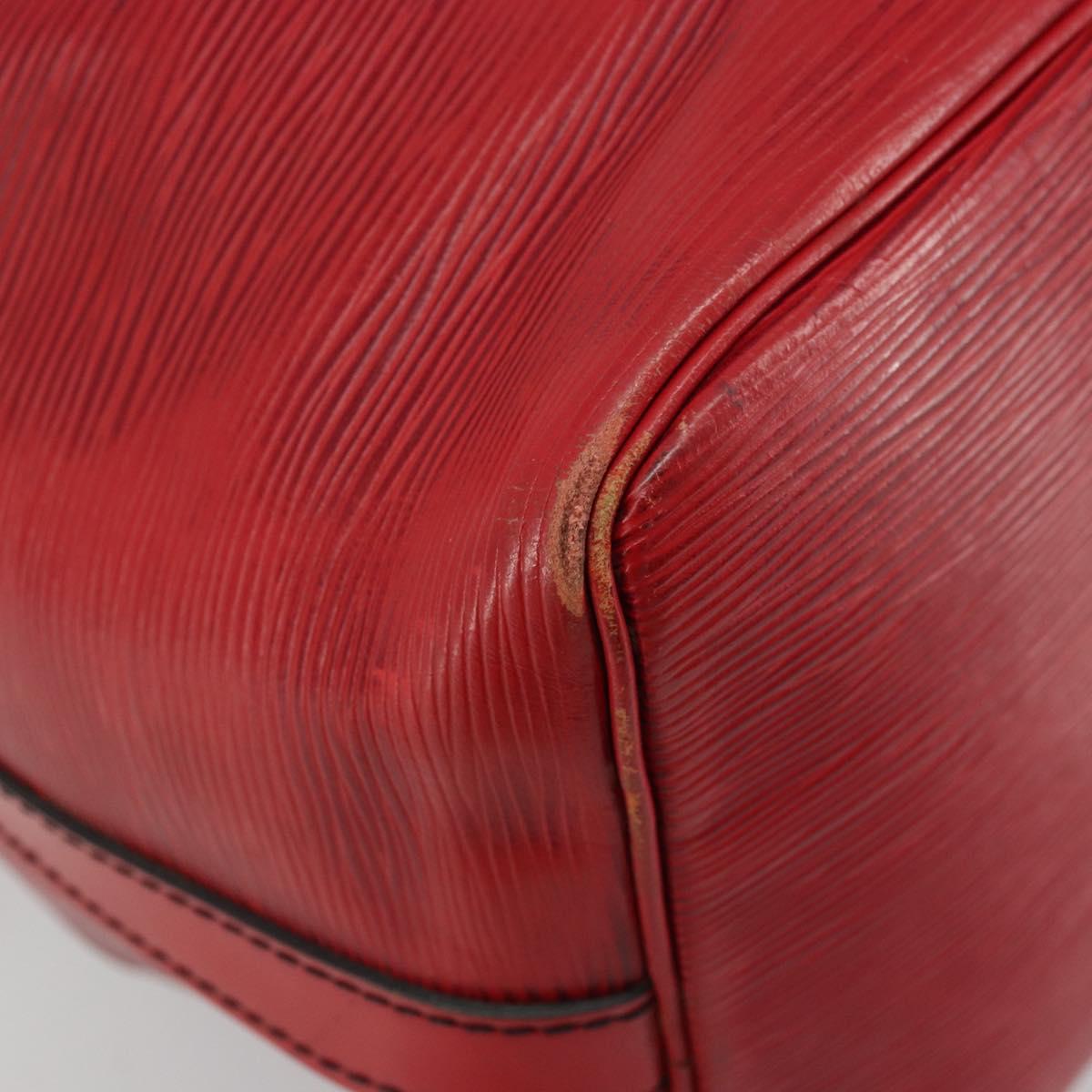 LOUIS VUITTON Epi Petit Noe Shoulder Bag Red M44107 LV Auth 179148