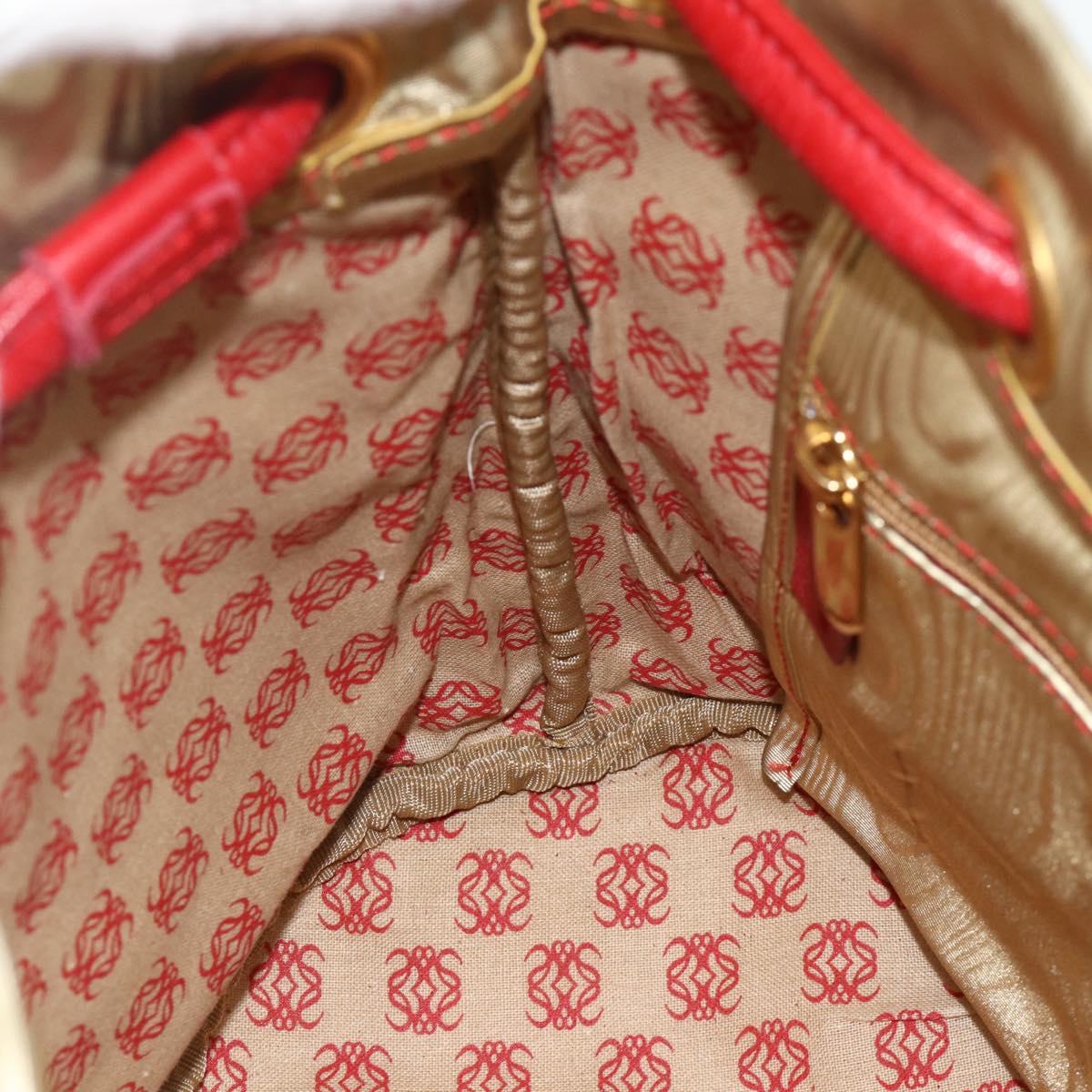 LOEWE Tote Bag Nylon Gold Auth 179154A