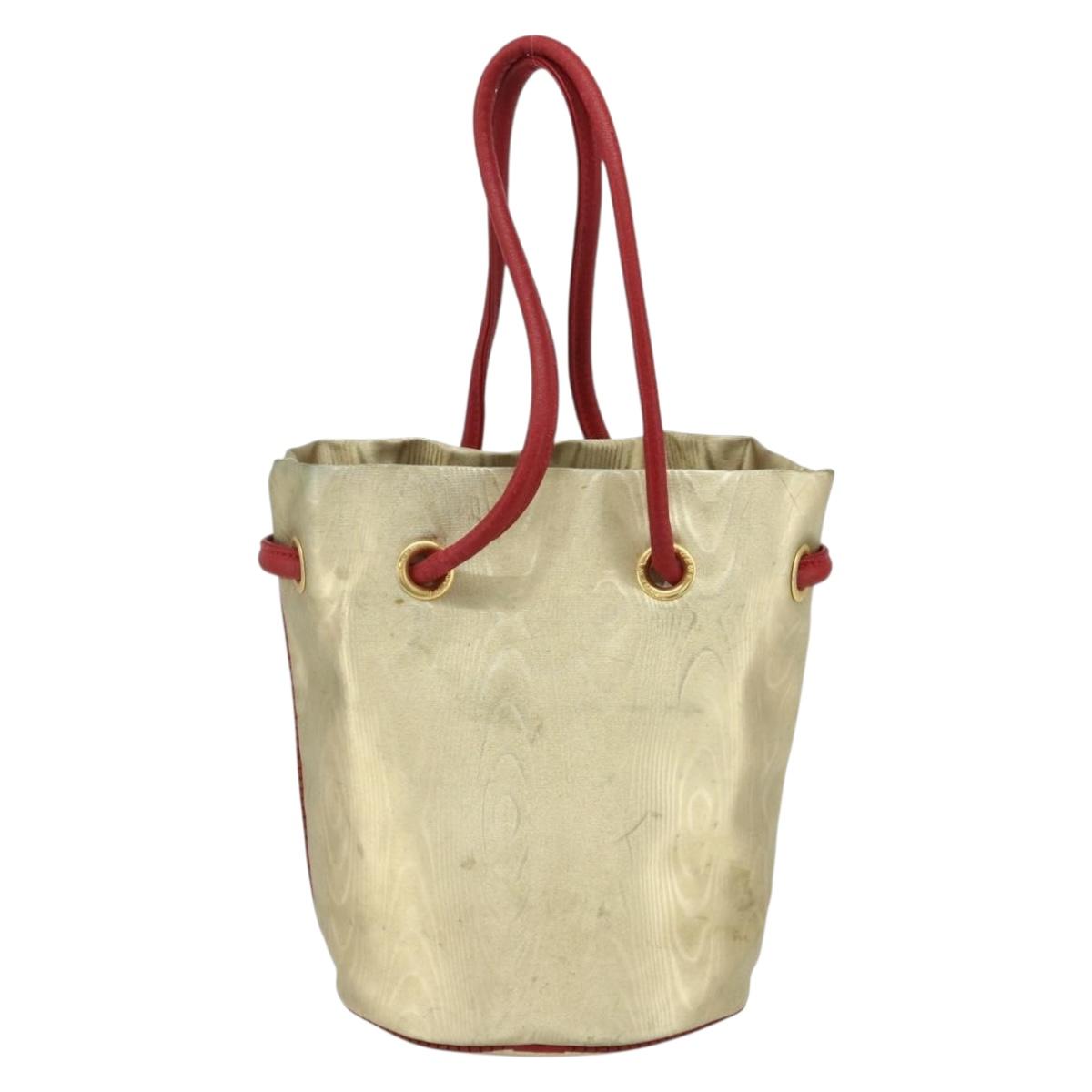 LOEWE Tote Bag Nylon Gold Auth 179154A