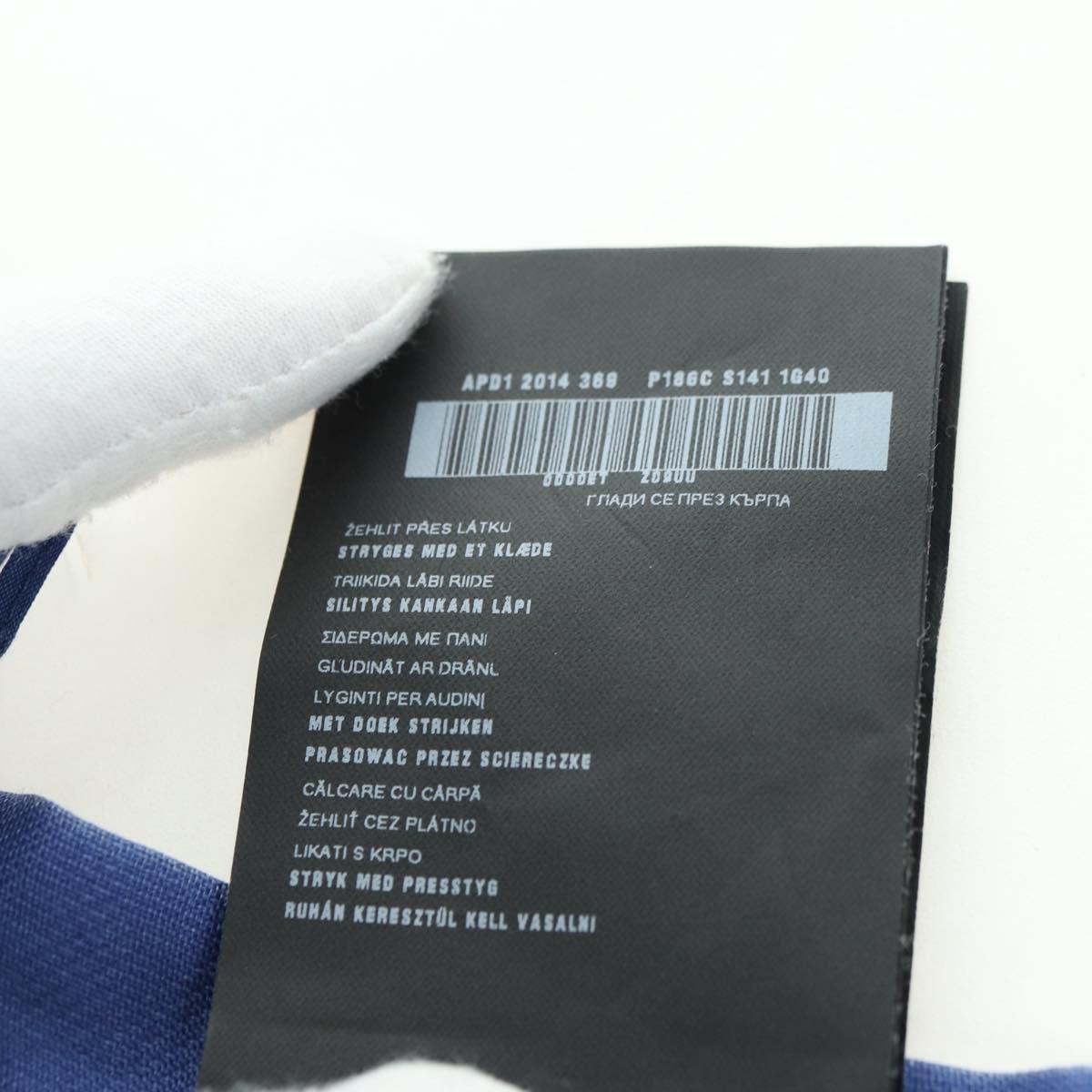 PRADA Skirt Silk Blue Auth 179162A