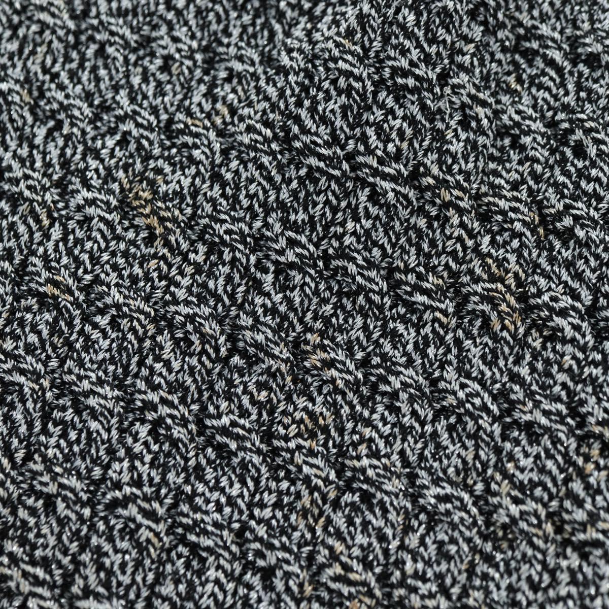 CHANEL Skirt Tweed Gray CC Auth 179163A