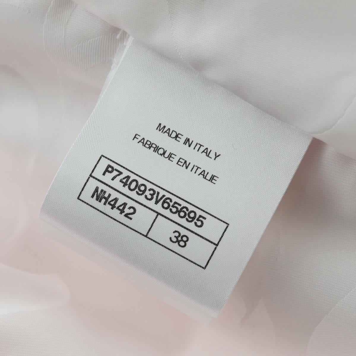 CHANEL Puff Jacket Silk Pink 23C P74093 CC Auth 179165SAM