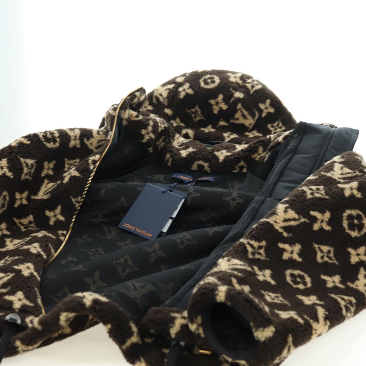 LOUIS VUITTON Monogram Bore Jacket 23SS Brown LV Auth 179166SAM