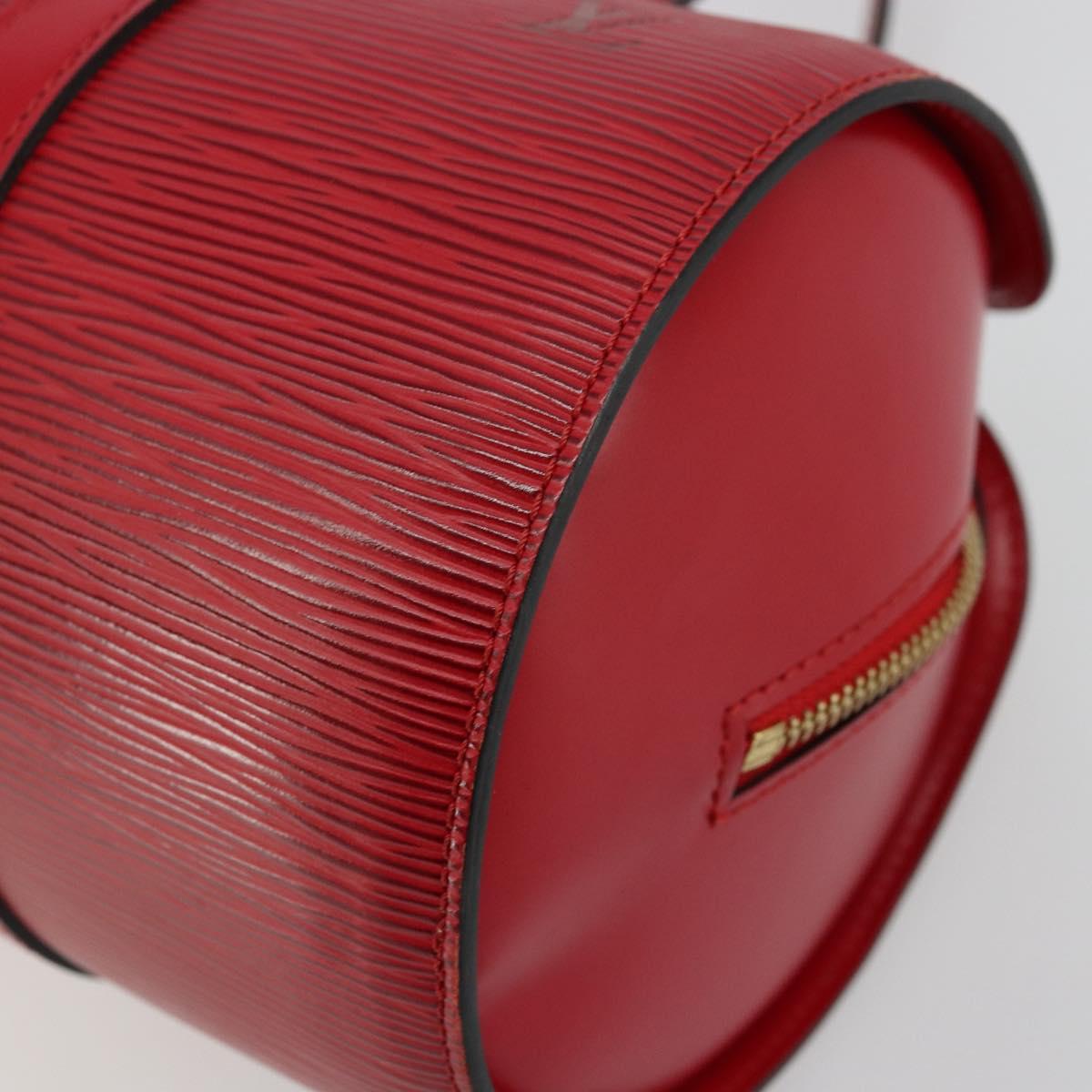 LOUIS VUITTON Epi Soufflot Hand Bag Red M52227 LV Auth 179175