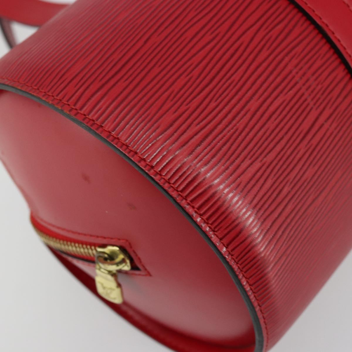 LOUIS VUITTON Epi Soufflot Hand Bag Red M52227 LV Auth 179175