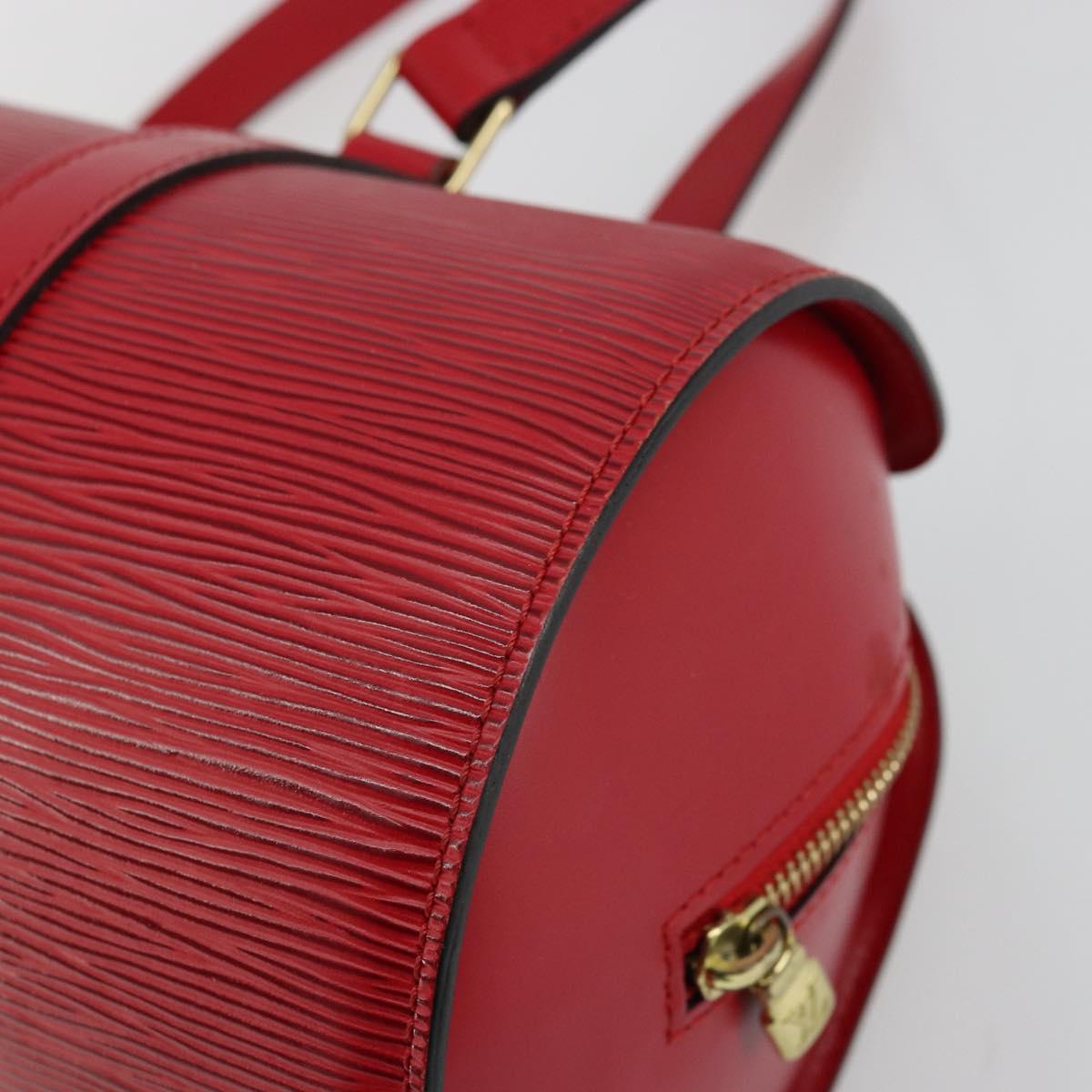 LOUIS VUITTON Epi Soufflot Hand Bag Red M52227 LV Auth 179175