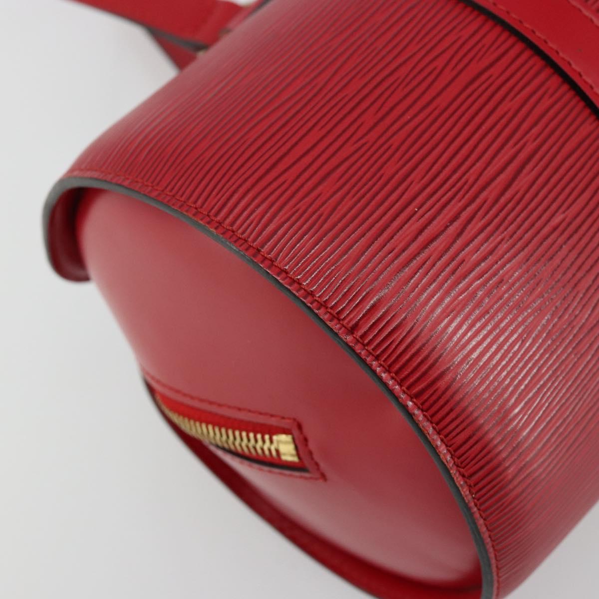 LOUIS VUITTON Epi Soufflot Hand Bag Red M52227 LV Auth 179175