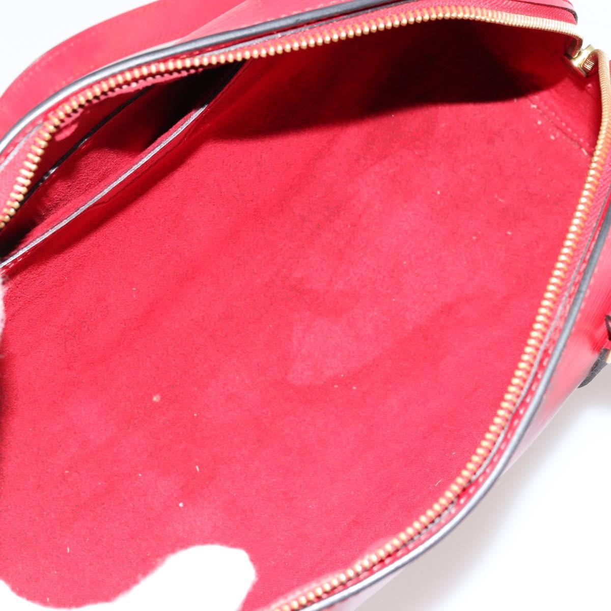 LOUIS VUITTON Epi Soufflot Hand Bag Red M52227 LV Auth 179175